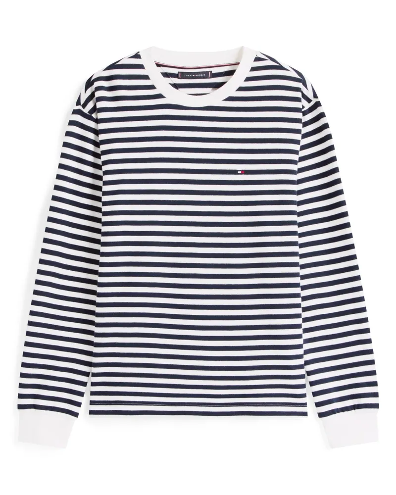 Tommy Hilfiger Longsleeve aus Bio-Baumwolle mit Ringelstreifen in Marine
