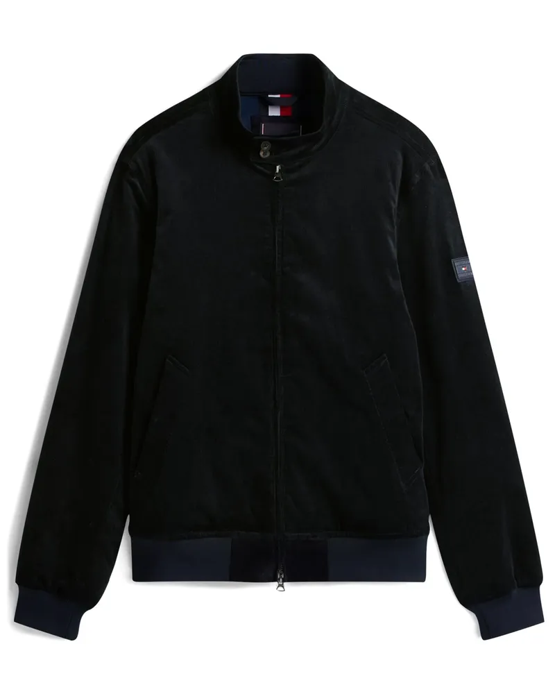 Tommy Hilfiger Wattierter Blouson Harrington in Cord-Qualität in Marine