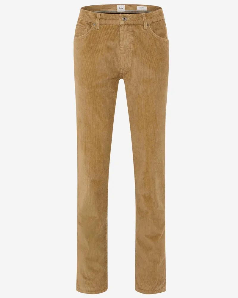 Brax 5 Pocket Cordhose Cadiz, Straight Fit in Gelb