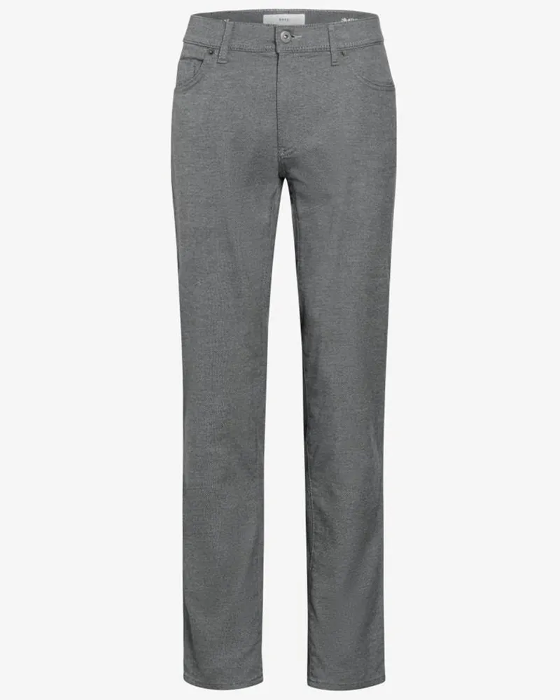 Brax 5-Pocket Hose Cadiz im Wool-Look mit Stretch, Straight Fit in Mittelgrau