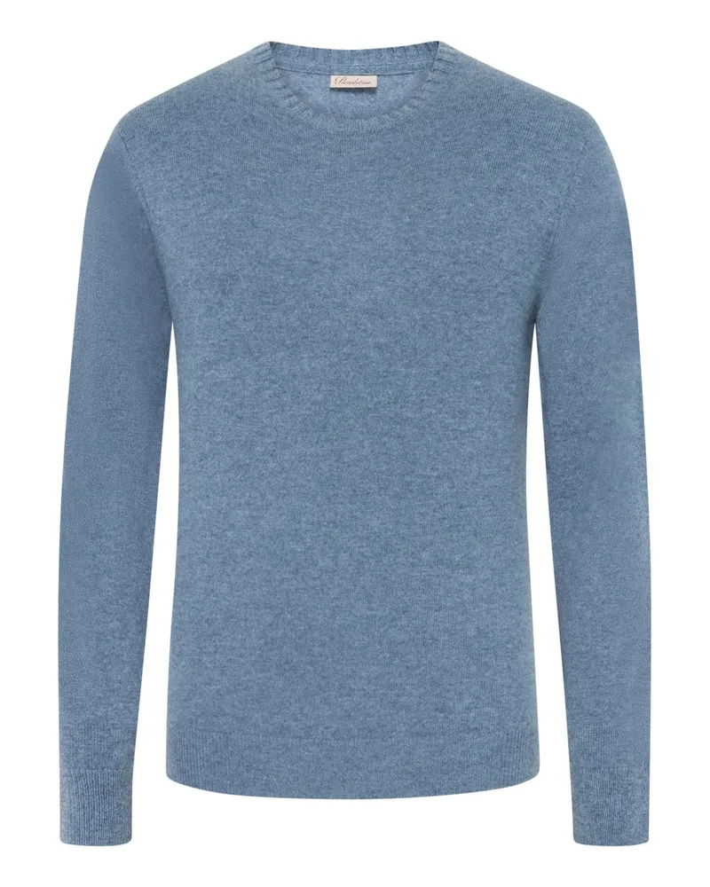 Stenströms Weicher Kaschmirpullover mit Rundhalsausschnitt in Hellblau