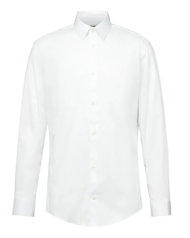Drykorn Leichtes Hemd Daneel mit Stretchanteil, Slim Fit in Weiß