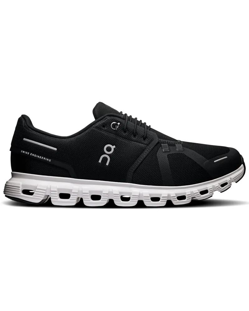 ON Ultraleichte Runner Sneaker Cloud 6 mit Speed-Schnürung in Schwarz