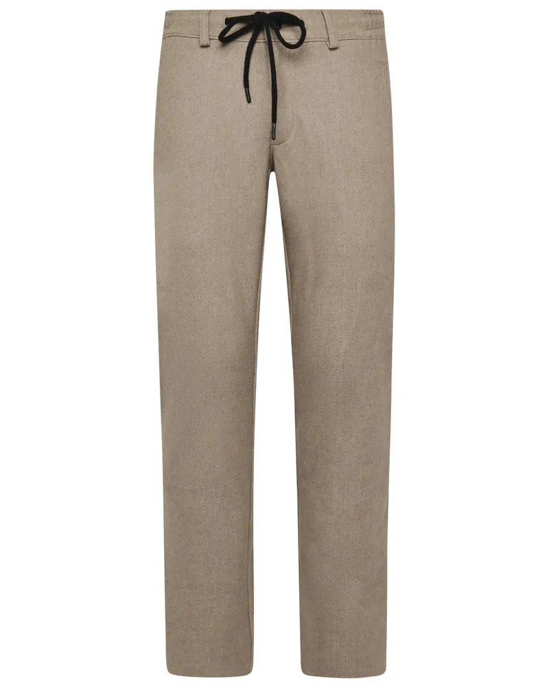 Brax Hi Flex Jersey Hose Phil, Tapered Fit in Beige
