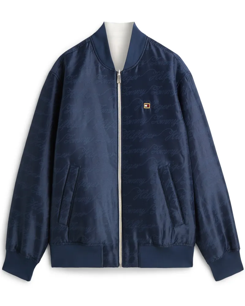 Tommy Hilfiger Wendeblouson mit Print und Label-Aufnähern in Marine