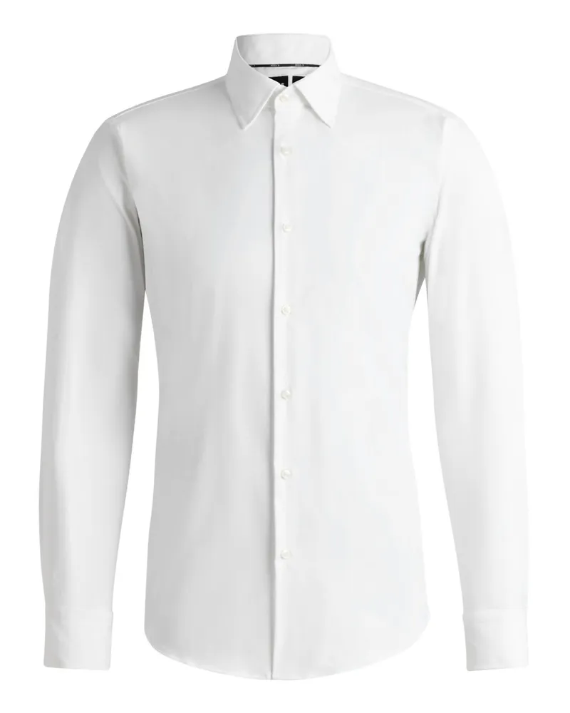 HUGO BOSS Performance-Hemd mit 4-Way-Stretch, Regular Fit in Weiß