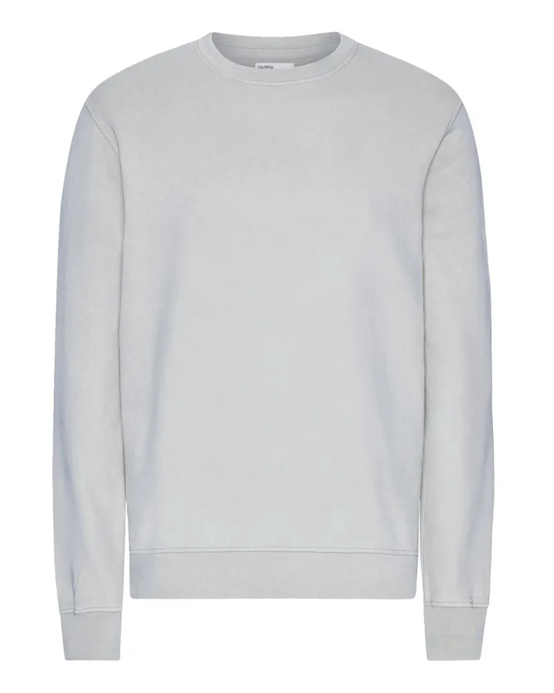 COLORFUL STANDARD Sweatshirt aus Bio-Baumwolle im Washed-Look in Hellgrau
