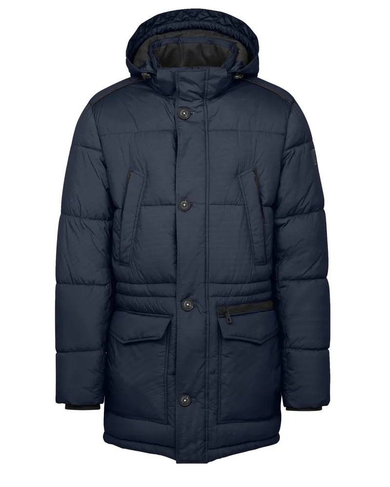 Bugatti Gesteppter Parka Air Series mit Kapuze in Marine