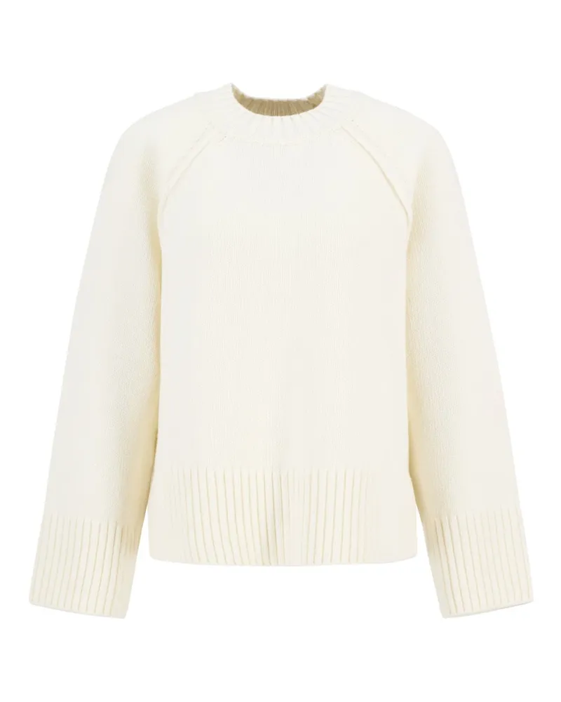 Barbour Damen Strick-Pullover aus einem Baumwoll-Mix in Offwhite