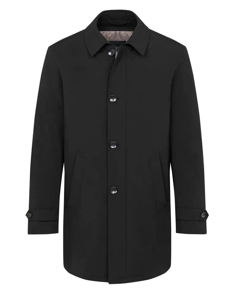 Bugatti Kurzmantel mit heraustrennbarer und gesteppter Innenjacke in Schwarz