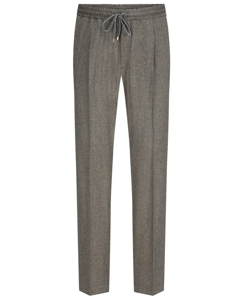 Briglia 1949 Softe Reda Active Wollhose mit Dehnbund und Bundfalte, Modern Fit in Hellbraun