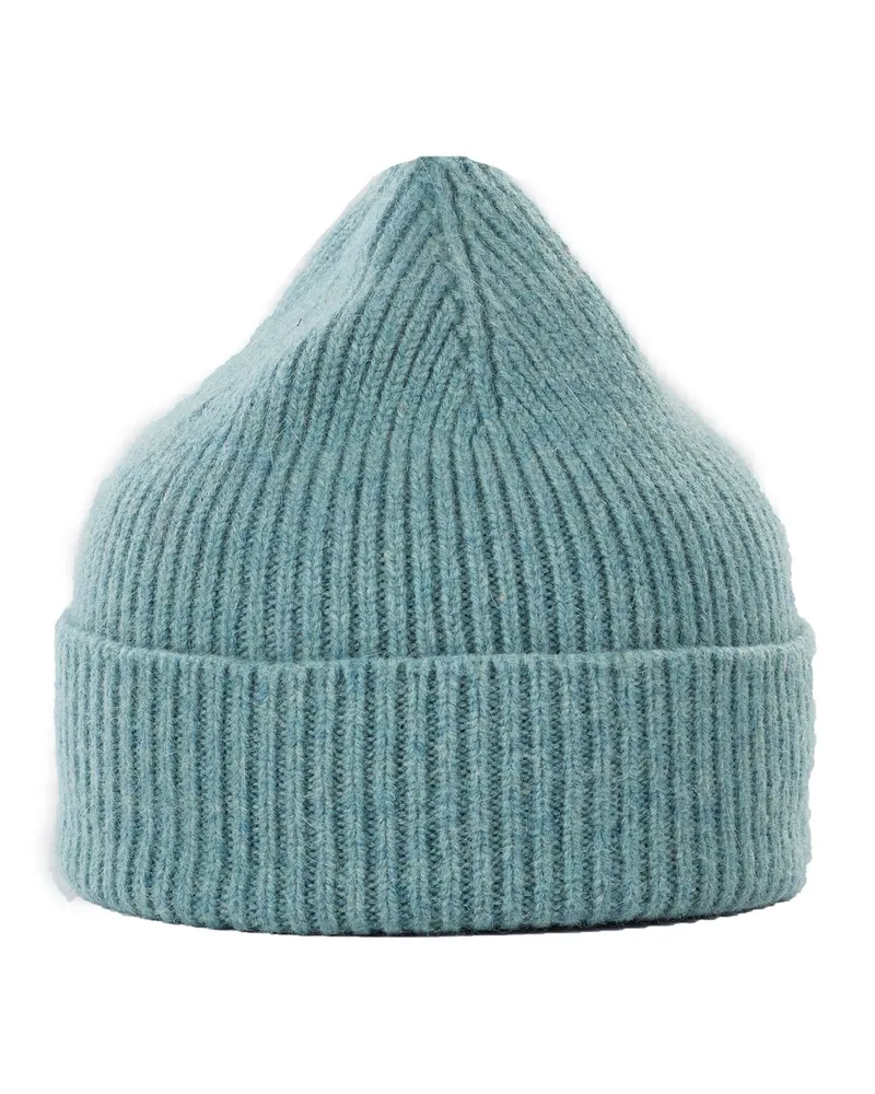 Le Bonnet Softe Strickmütze aus Lammwolle und Angora in Mint