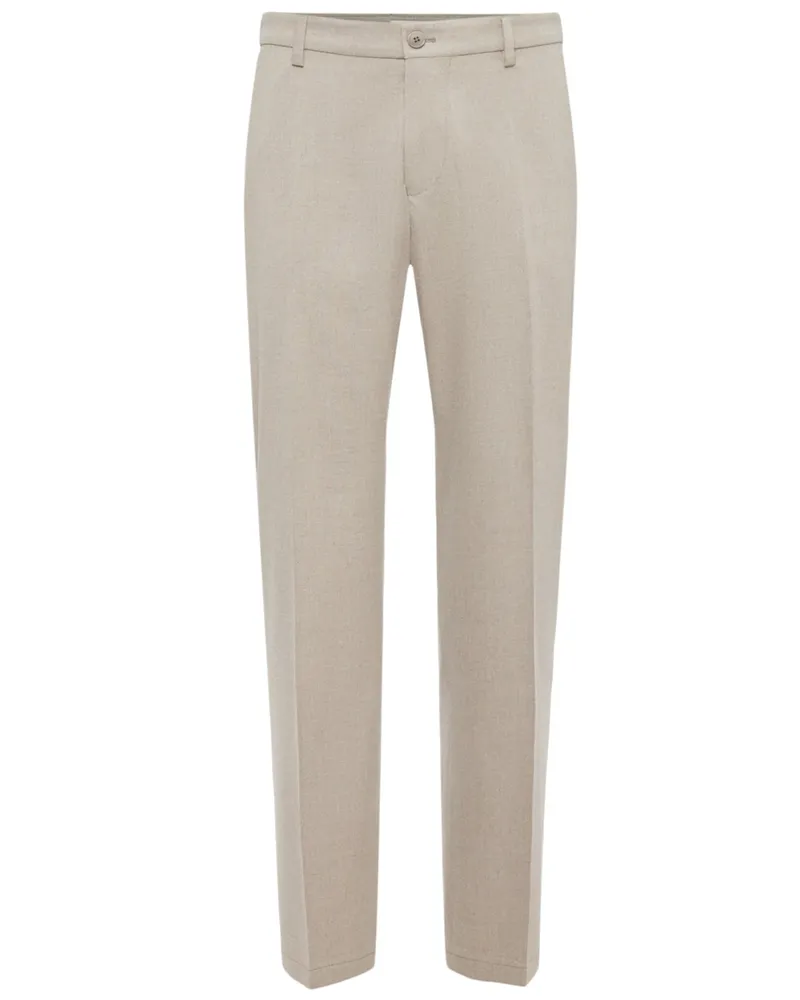 Drykorn Stoffhose mit Stretchanteil und elastischem Bundeinsatz in Beige