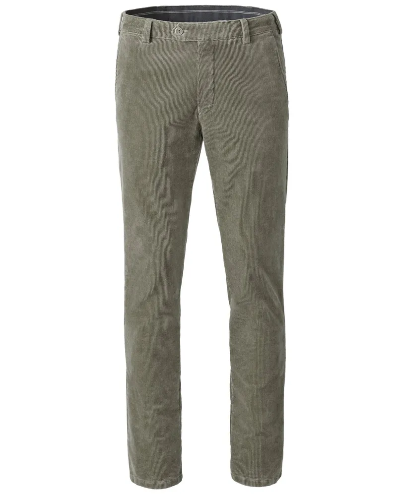 Meyer Hosen Cordhose Bonn mit Stretchanteil, Modern Fit in Mittelgrau