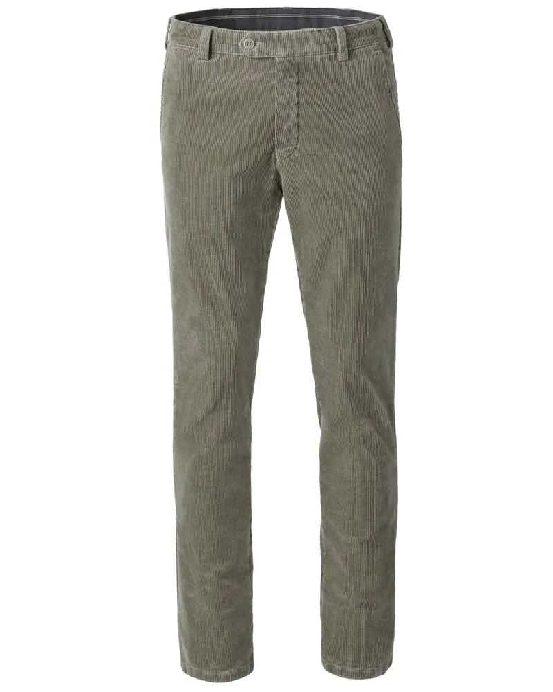 Meyer Hosen Cordhose Bonn mit Stretchanteil, Modern Fit in Mittelgrau
