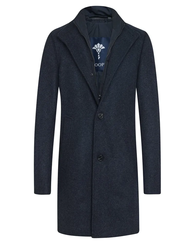 JOOP! Wollmantel mit heraustrennbarer Steppblende in Marine