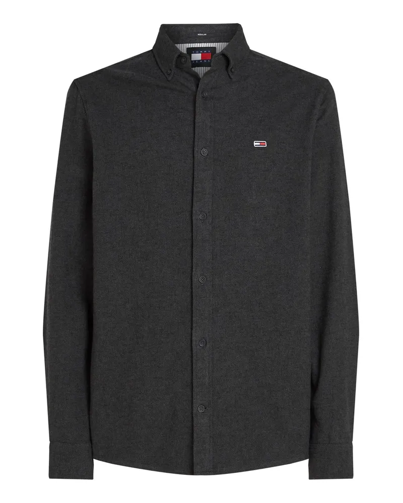 Tommy Hilfiger Overshirt in Flanell-Qualität Anthrazit