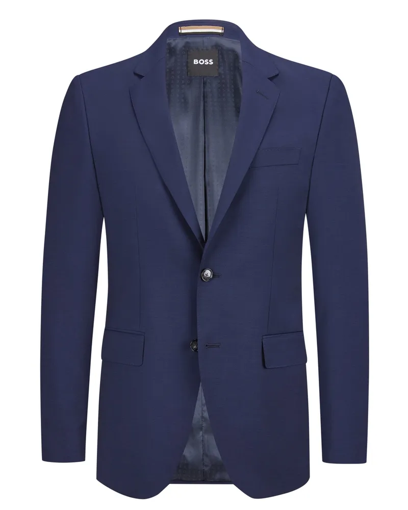 HUGO BOSS Baukasten-Sakko Marzotto aus Schurwolle, Slim Fit in Königsblau