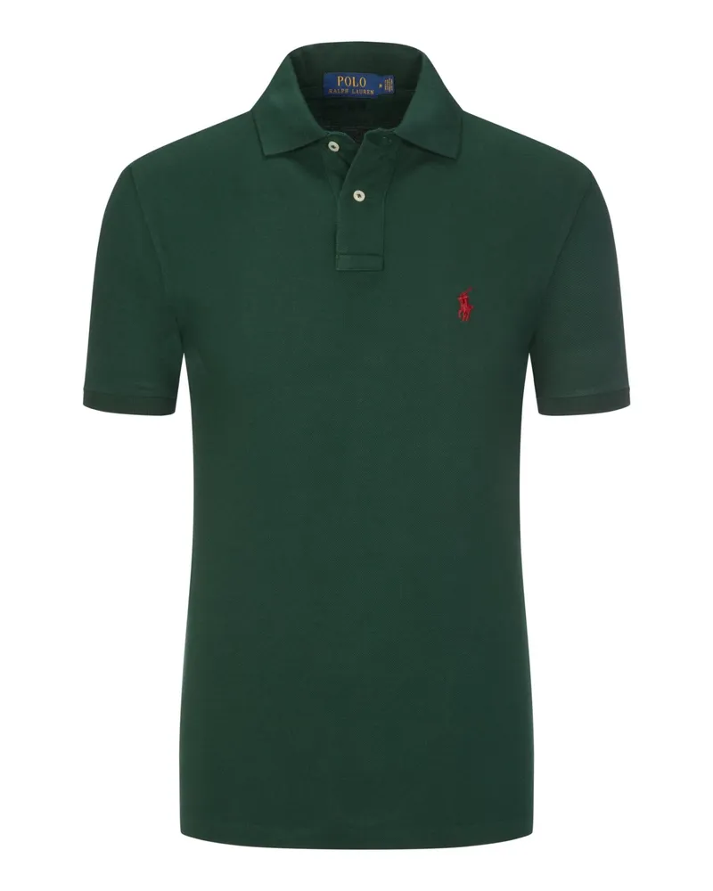 Ralph Lauren Poloshirt Slim Fit in Mesh-Qualität in Tanne