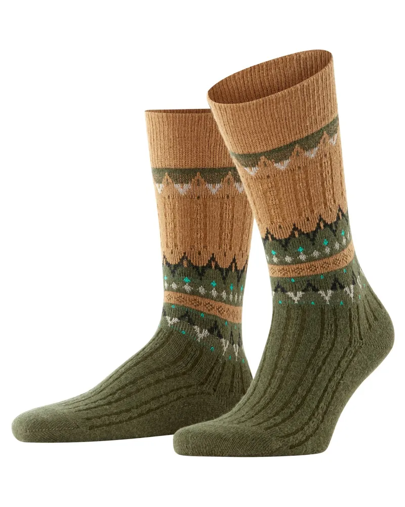 Falke Softe Strick-Socken Norseman mit Kaschmiranteil in Beige