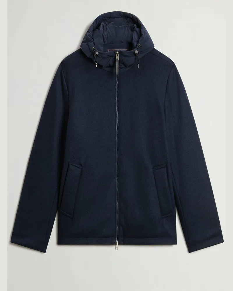 Woolrich Wolljacke mit Kapuze und Primaloft®-Isolation in Marine