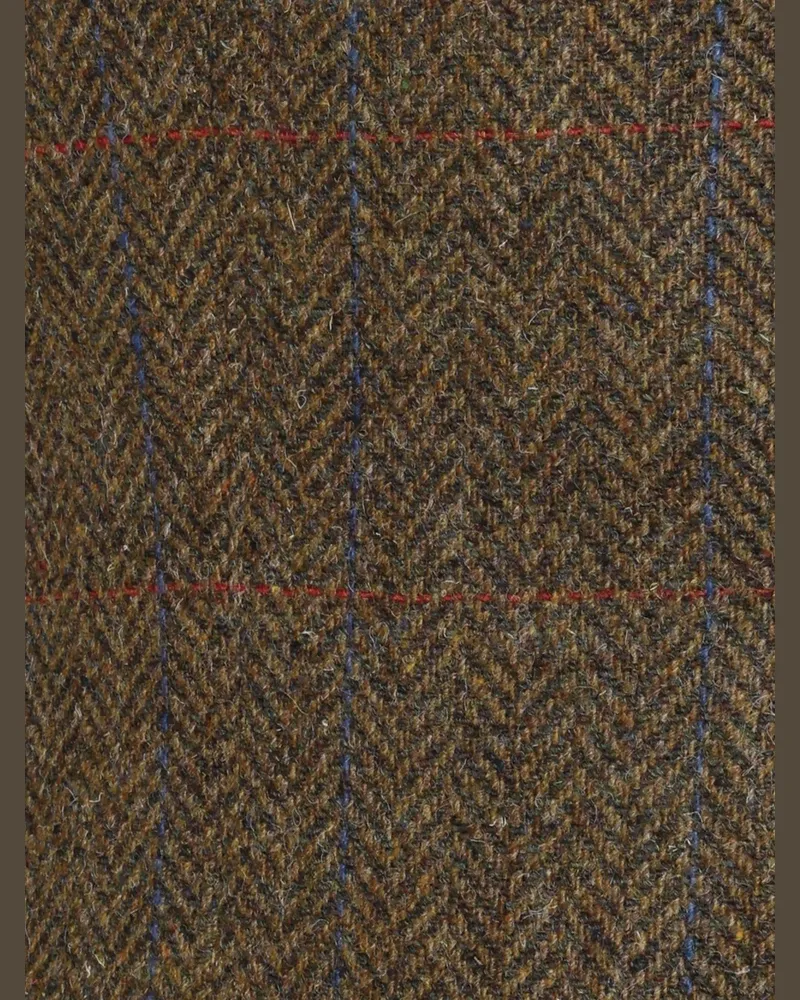 Roy Robson Tweed-Sakko mit Fischgrätwebmuster und Reverskragen in Beige