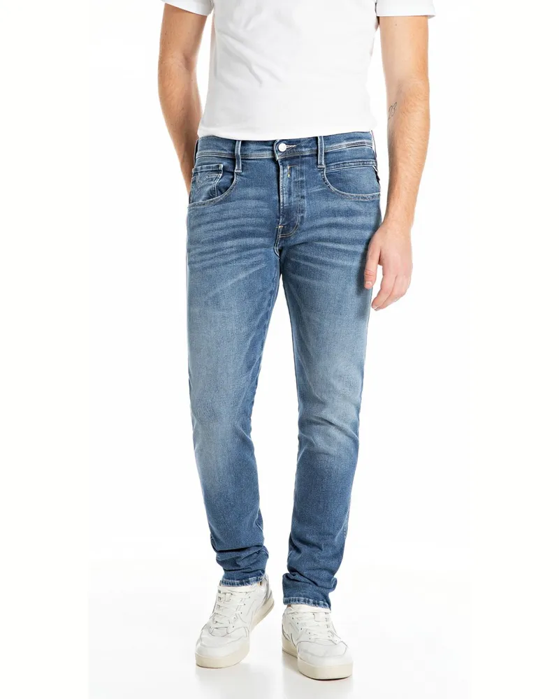 Replay Jeans Anbass Hyperflex mit Stretch, Slim Fit in Hellblau