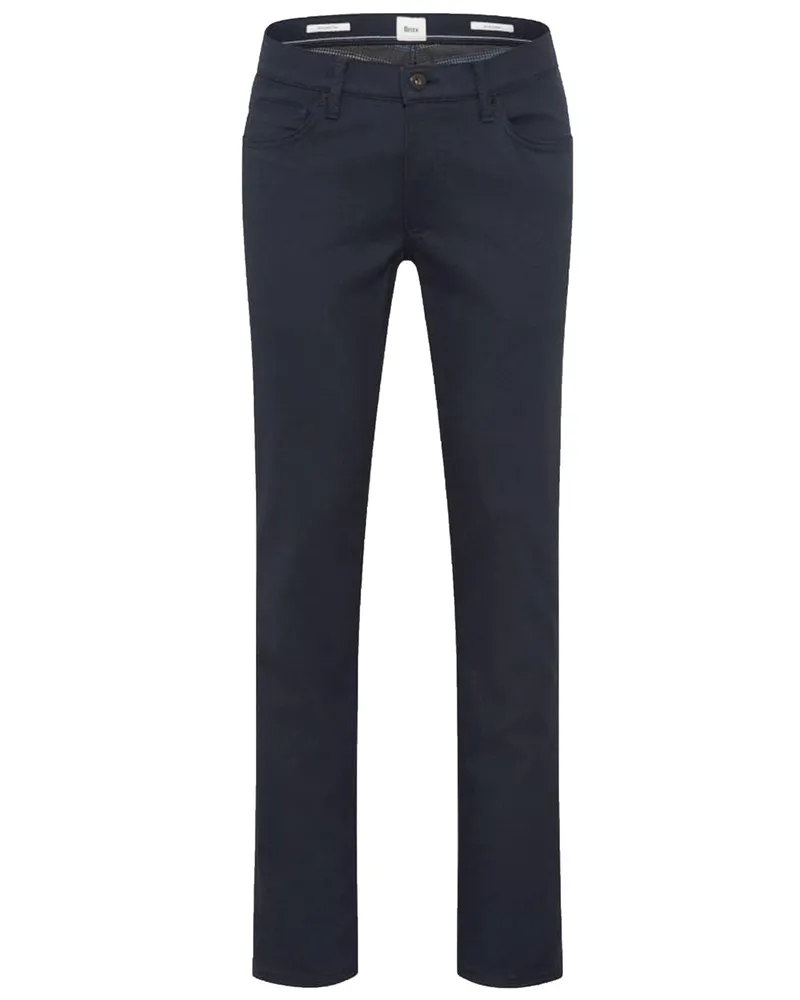 Brax 5-Pocket Hose Cadiz im Wool-Look, Straight Fit in Marine