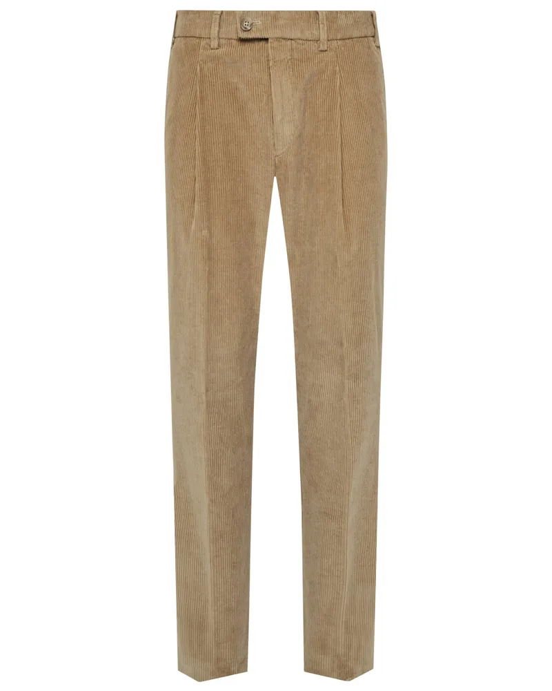 Hiltl Softe Cordhose Primo mit Bundfalte, Regular Fit in Beige
