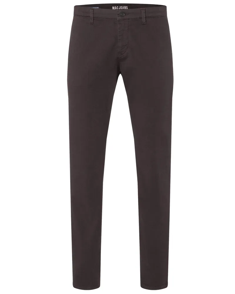 MAC Jeans Chino in Super-Stretch-Qualität, Modern Fit in Dunkelbraun