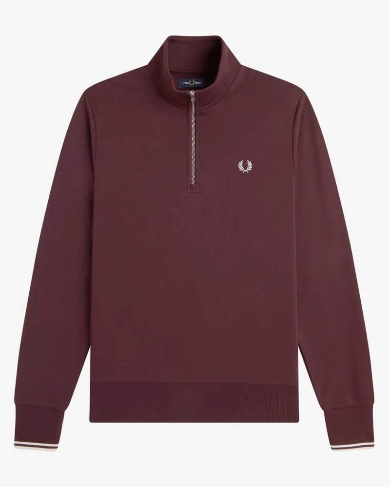 Fred Perry Sweat-Troyer mit Logo-Stickerei in Bordeaux