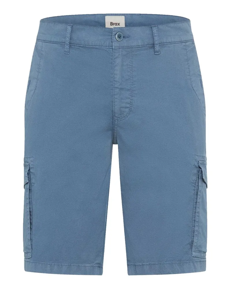 Brax Cargoshorts Brazil mit Stretch und feinem Muster, Regular Fit in Mittelblau