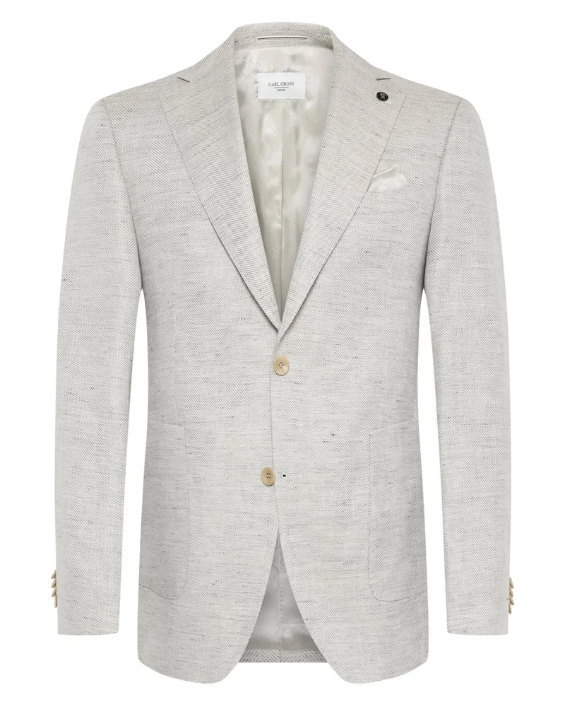 Carl Gross Sommersakko aus Leinen-Schurwoll-Mix in Natur