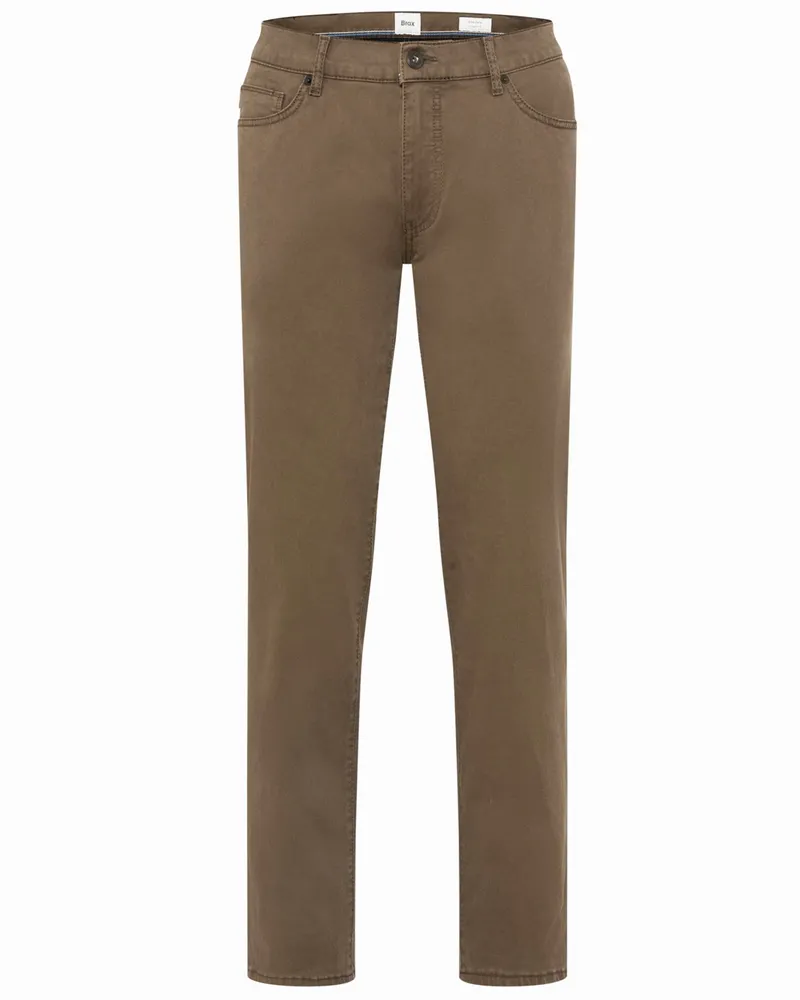 Brax 5 Pocket-Hose Cadiz Marathon, Straight Fit in Hellbraun