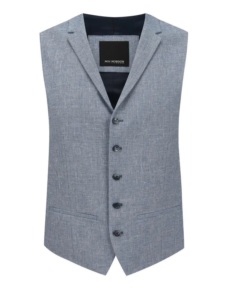 Roy Robson Baukasten-Weste mit Stretchanteil, Slim Fit Hellblau