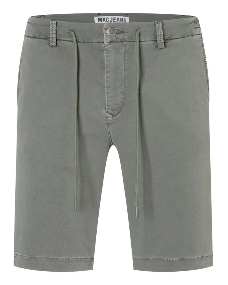 MAC Jeans Stretch-Bermudashorts, Garment Dyed Oliv