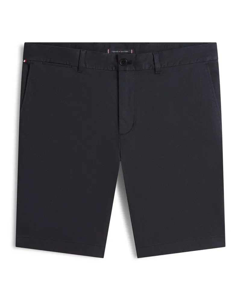 Tommy Hilfiger Bermudashorts Denton mit Stretch und Print-Struktur, Slim Fit in Marine
