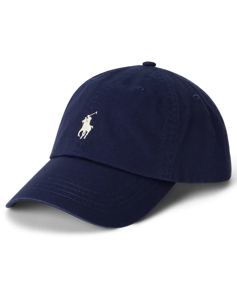 Ralph Lauren Cap aus Baumwoll-Twill mit Pony-Stickerei in Marine