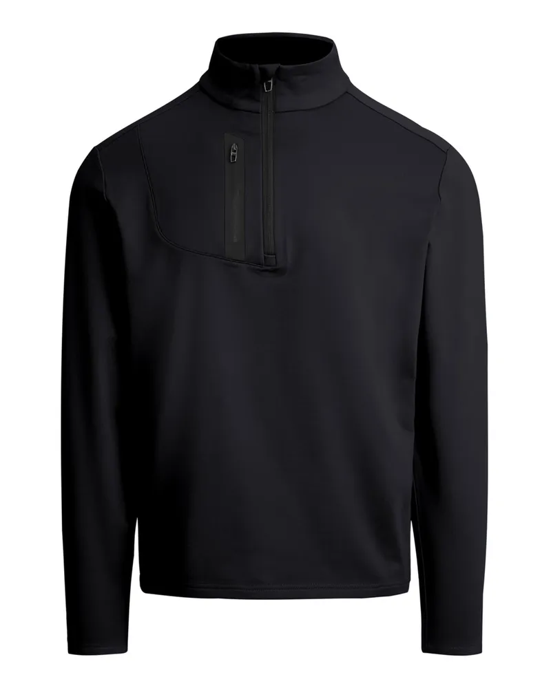 Ralph Lauren RLX Performance Sweat-Troyer mit Reißverschlusskragen in Schwarz