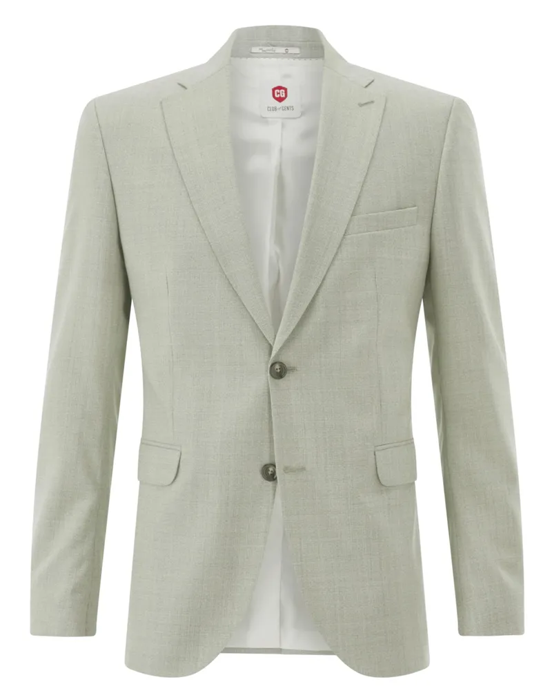 CG Festliches Anzugsakko aus Schurwolle mit Struktur, Slim Fit in Hellgrün
