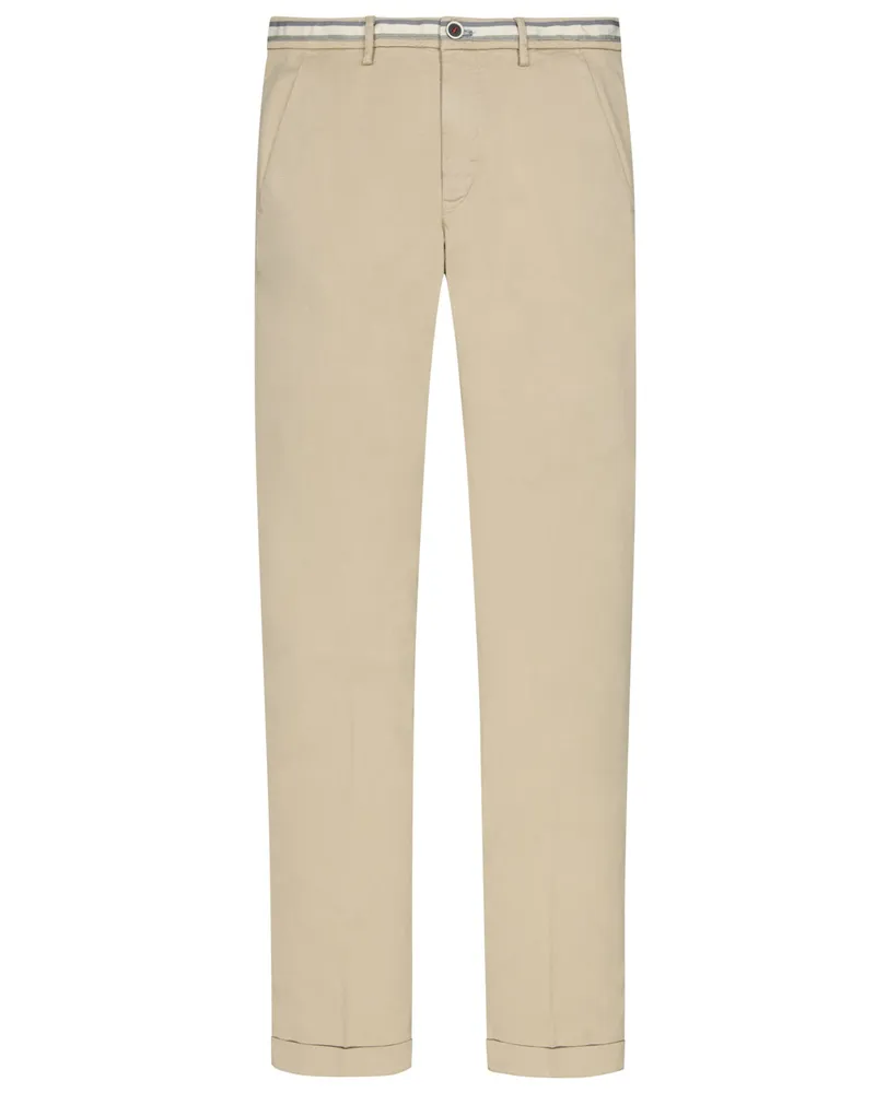 Mason's Chino Torino Summer aus elastischem Baumwoll-Mix, Slim Fit Beige