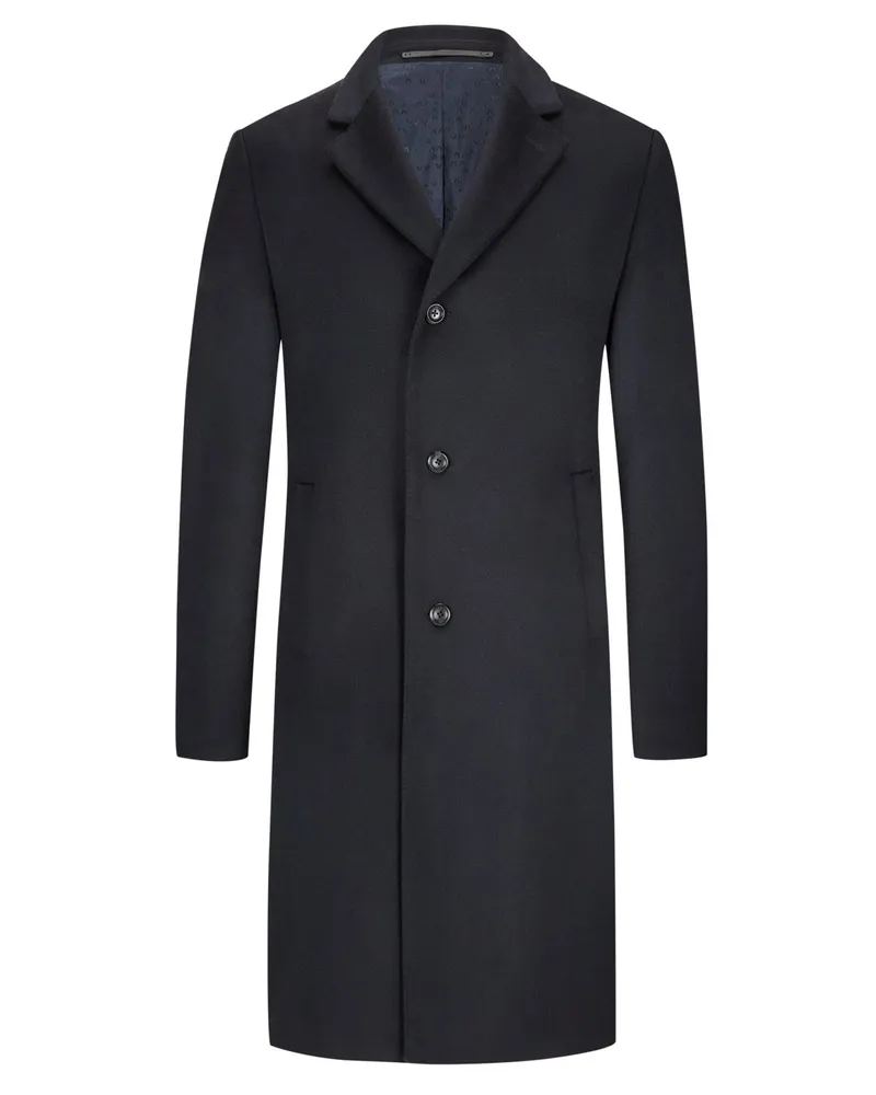 Dressler Kaschmirmantel Vico mit Spitzfasson in Marine