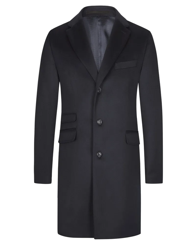 Dressler Kaschmirmantel Vico mit Spitzfasson in Marine