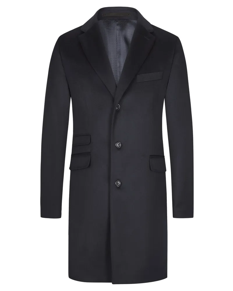 Dressler Kaschmirmantel Vico mit Spitzfasson in Marine