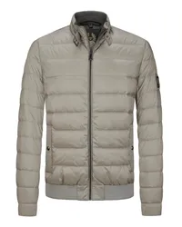 Belstaff Daunenjacke in Steppoptik mit Logo-Emblem Grau