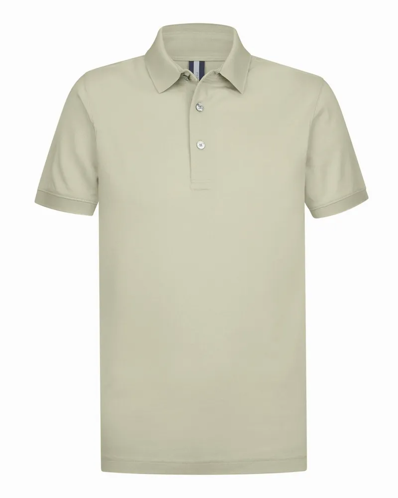 Profuomo Piqué-Poloshirt aus Bio-Baumwolle, Regular Fit in Hellgrün