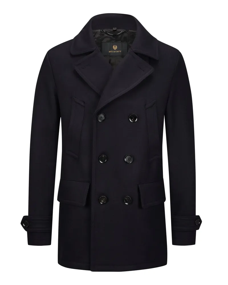 Belstaff Gefütterte Cabanjacke aus Wollgemisch in Marine
