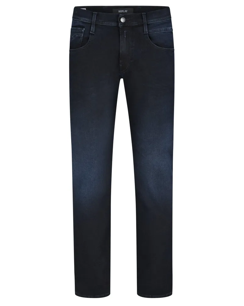 Replay Jeans Anbass mit Stretchanteil, Slim Fit in Schwarzblau