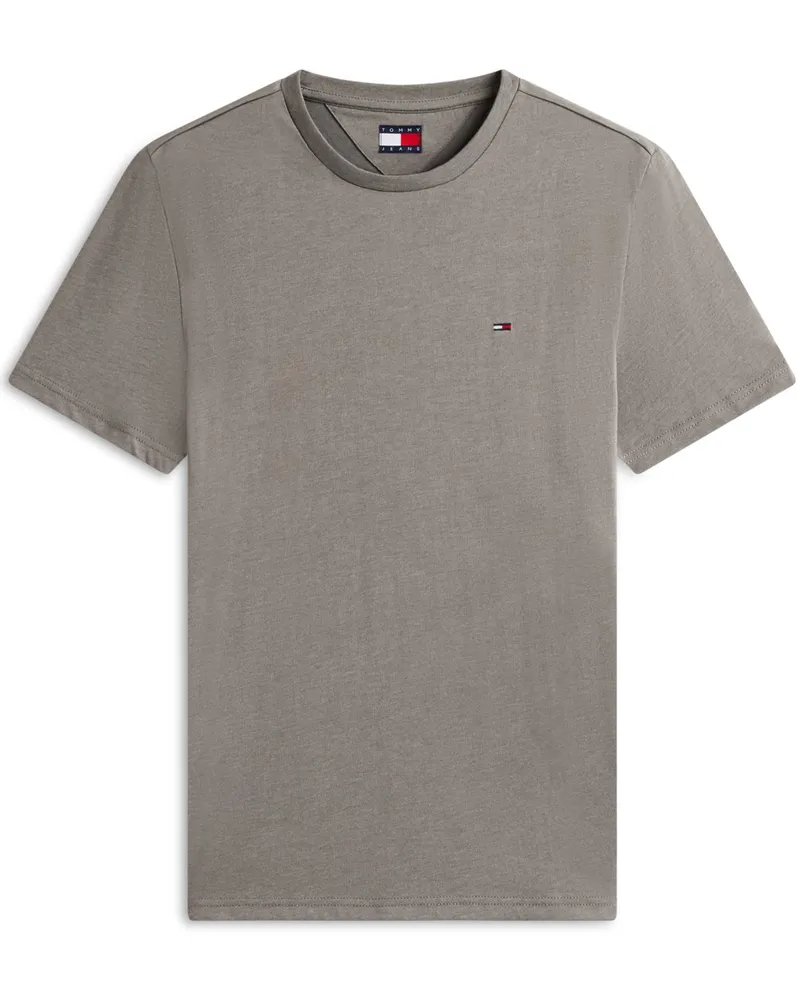 Tommy Hilfiger Leichtes T-Shirt mit Logo-Stickerei in Sand