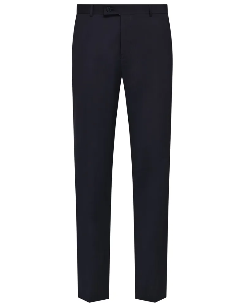 CG Anzughose aus Schurwolle mit Stretchanteil, Slim Fit in Marine